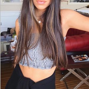 Free people stretchy crop top